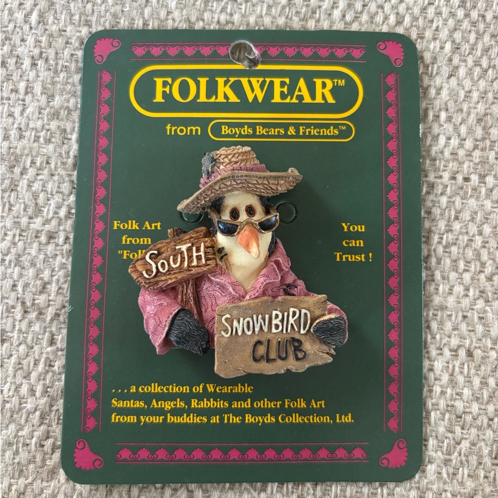 Boyd’s Bears Folkwear Penguin Snowbird Club Pin